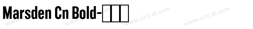 Marsden Cn Bold字体转换